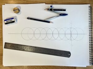 drawing in the crossguard